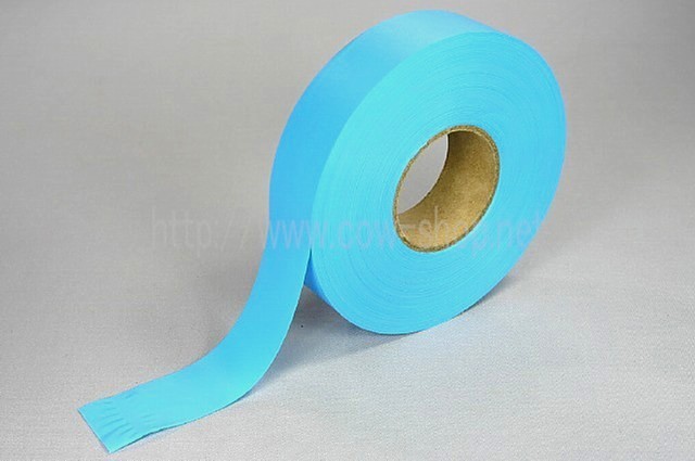 標識テープ　30巾×100ｍ青